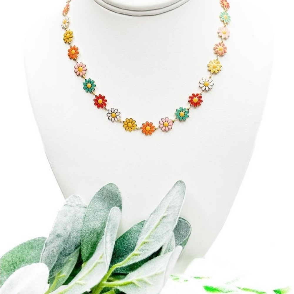 BB Lila Colorful Daisy Choker